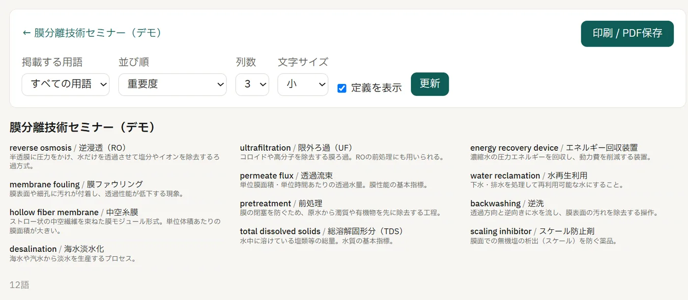 本番用シートの画面